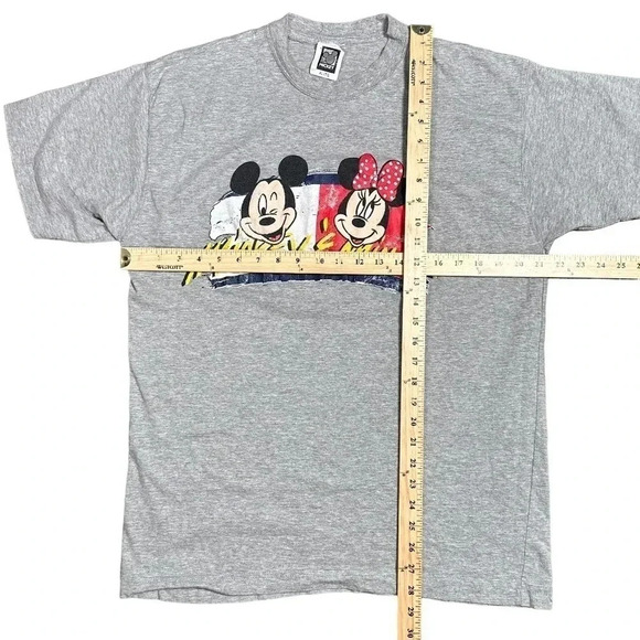 Vintage 90s Disney Mickey Minnie Mouse Tommy Flag Parody T Shirt Mens  XL - Picture 7 of 7